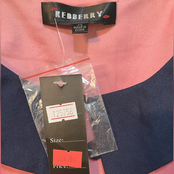 Pink and navy brunch dress, women’s medium, NWT - Picture 4 of 4